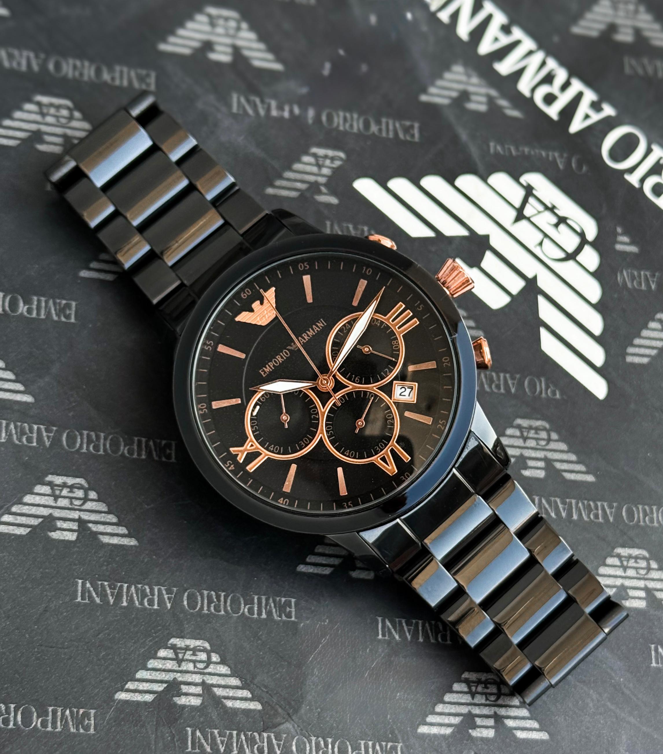 Armani is the Master of Materials watches for him